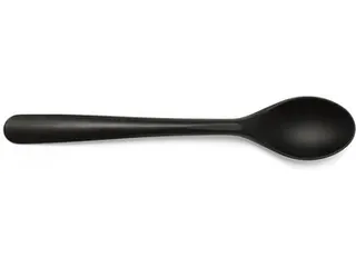 Folia dessertlepel herbruikbaar uit CPLA 14,5 cm zwart 50 stuks - 2