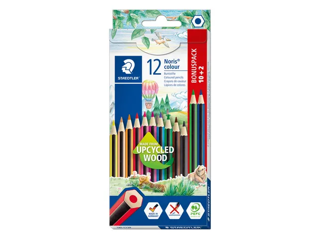 Kleurpotlood Noris colour 185 set à 10+2 kleuren gratis