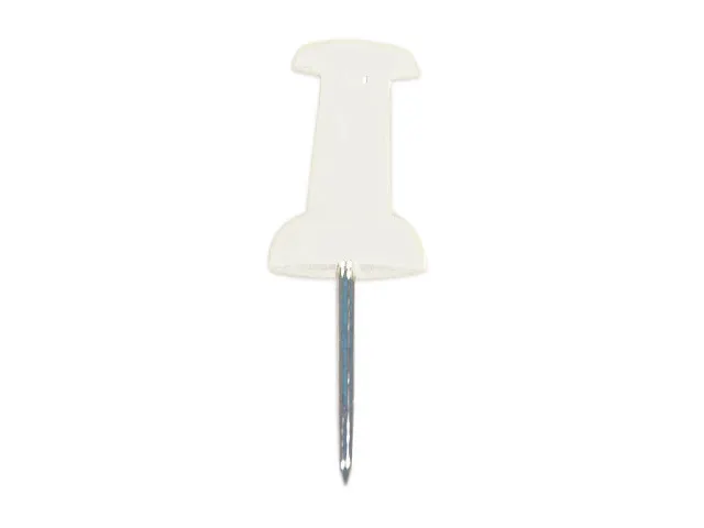Pushpins Alco doosje a 40 stuks wit