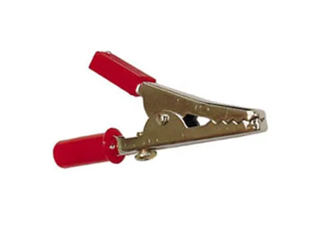 Standaard Krokodillenklem 55mm Met Schroefaansluting - Rood