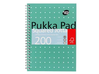 Notitieboek Pukka Jotta A5 ruit 5x5 100vel/200pag 80 gram groen - 2