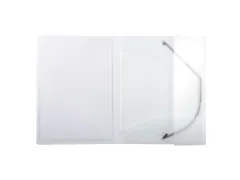 Kreacover Elastomap A4 Transparant Polypropyleen Met 3 Kleppen