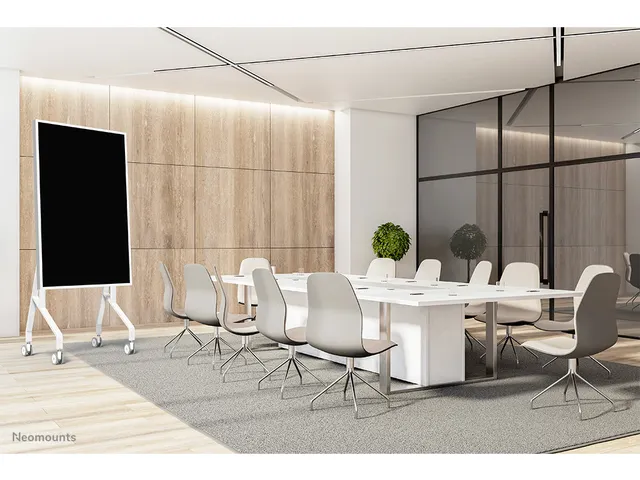 Support sol mobile écran 55-65 inch Neomounts MOVE Go Flip FL50-515WH