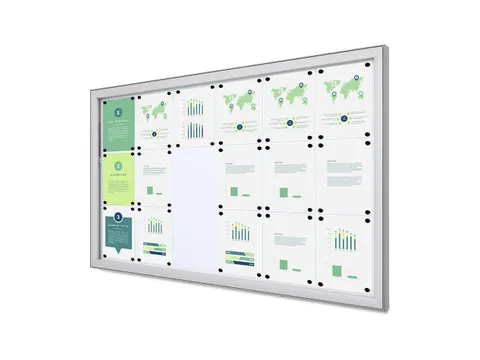 Outdoor Vergrendelbaar Notitiebord Deep Basic SCLE 18 x A4