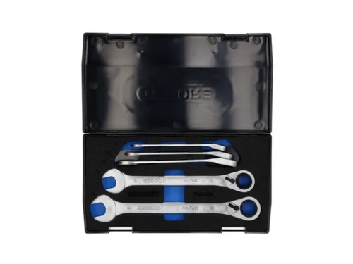 7 UR-005 Set steeksleutels met ringratel,omkeerbaar 5-delig 8-19mm
