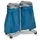 Dubbele Afvalverzamelaars Verrijdbaar 1020x860x500mm 120 Liter