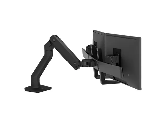 HX Desk Dual Monitorarm 2 Schermen Mat Zwart