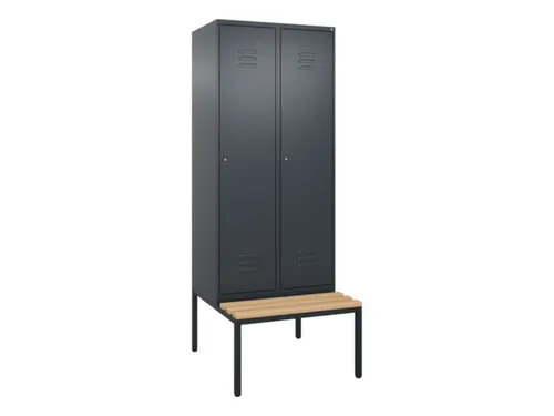 locker voor scheiding van kleding,HxBxD 2120x800x815mm,2vak