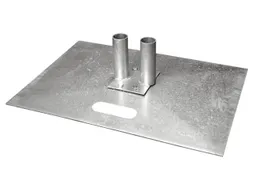 voetplaat,v. mobiel hek,HxBxD 185x700x500mm,met draaggreep
