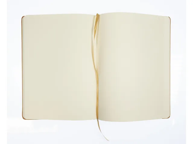 Carnet de croquis PU couverture rigide 80 feuilles A4 jaune ocre
