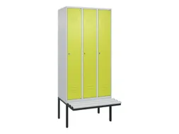 locker voor scheiding van kleding,HxBxD 2120x900x815mm,3vak