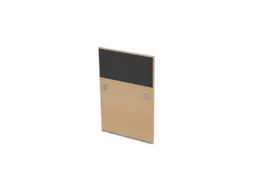 baliepaneel bureau aanbouw rechts NE-esdoorn BN8010-antraciet 800mm