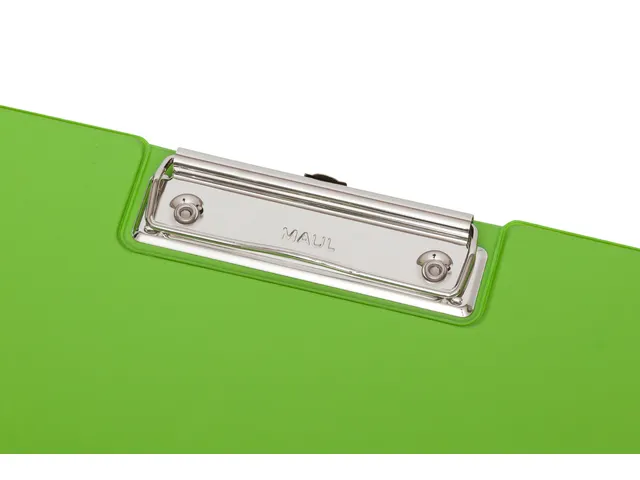 Klembordmap MAUL A4 staand met penlus PVC neon groen