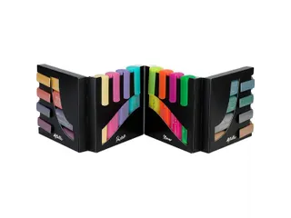Markeerstiften Faber-Castell Deskset 16 kleuren, 4 neon, 4 pastel en 8 - 1