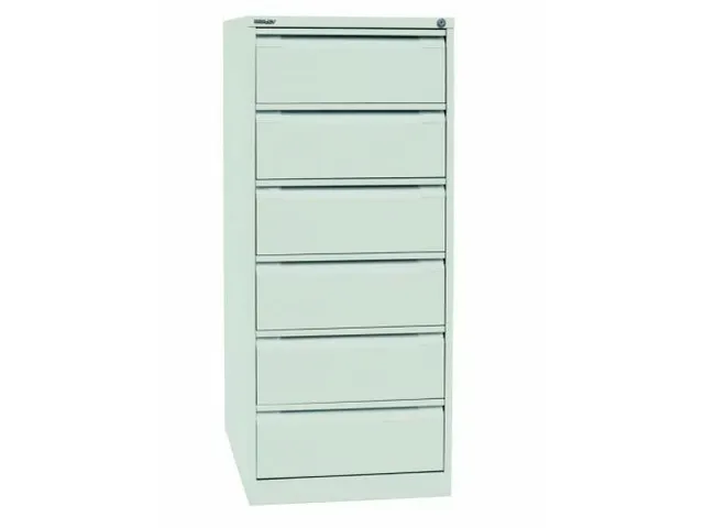 fichekast,HxBxD 1321x568x622mm,twee banen,6lade(n),romp wit,front wit