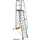 verrijdbare treden-platformladder,eenzijdig,10trede(n),stand H 2,35m