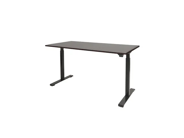 Dextro Basic Zit-sta Bureau Elektrisch 160x80 Logan Eiken 25mm Zwart