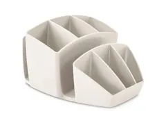 Pot a crayons 8 comp. beige - ClassicFrance, recycle, blauer