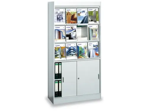 folderkast,HxBxD 1910x970x420mm,12xfoldervakken,v. DIN A4