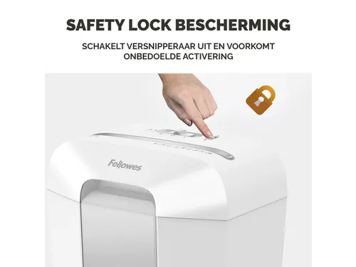 Papiervernietiger Fellowes Powershred LX70 snippers 4x40mm wit P-4