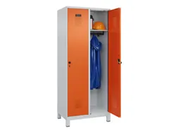 locker,HxBxD 1950x800x500mm,2vak,vak B 400mm,draaigrendel,voeten