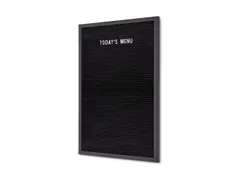 Letterbord Zwart 40x60cm Zwart frame