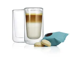Set Latte-Macchiatokopjes 2Glazen Thermoglas 320Ml Per Kopje
