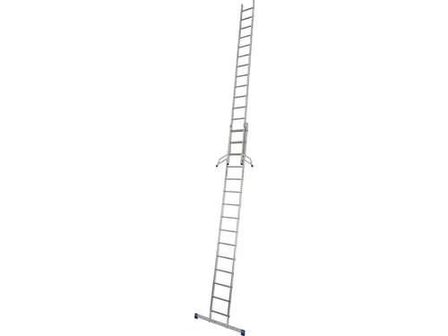 schuifladder,2x18,sporten,balk L 5,2-9,15m,2-dlg.,aluminium