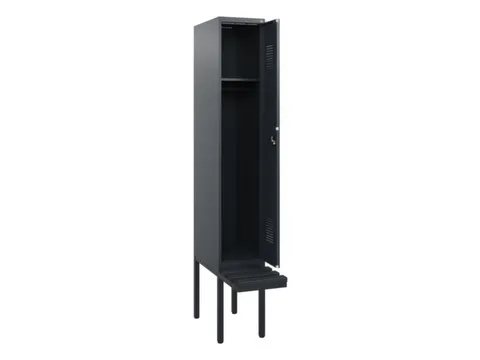 locker met bank,HxBxD 1950x300x815mm,1vak,vak B 300mm,cilinderslot