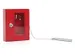 Q-Connect noodsleutelkast 12x4x15cm rood voor 1 sleutel