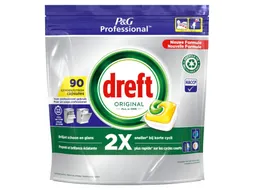 Vaatwastabletten Dreft All-in-1 professional lemon 90 stuks