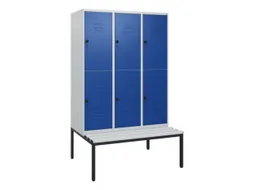 Dubbeldekse dekenkist,HxBxD 1950x1200x815mm,3x2vak.,vak B 400mm