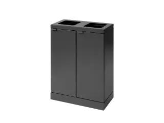 Bica Basic 871 Afvalscheidingsunit 2x45 liter Antraciet - 1