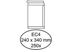 Envelop Hermes Akte Ec4 240x340mm 120gr Wit Zelfklevend