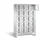 Lockerkast 1850x1190x500mm 4x5 vakken Cilinderslot Poten, RAL7035