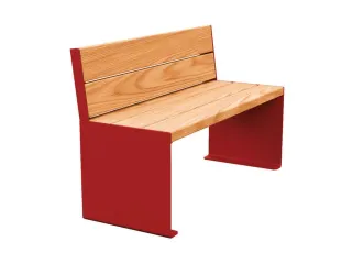 zitbank,B 1200mm,3latten,hout-zitting licht eikenhout,zitting H 450mm - 3