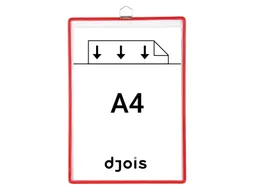 Zichtpanelenframe hangend Tarifold A4 rood 5 stuks