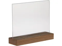 présentoir de documents Premium, pied en bois en T, ft A5, paysage