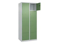 lockerkast,HxBxD 1850x800x500mm,2x5vakken,vak B 400mm,cil.-slot
