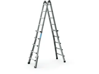 multifunctionele telescoopladder,4x5,sporten,balk L 5,29m,natuur - 2