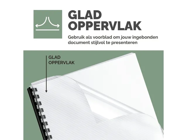 Voorblad Fellowes A4 Pvc 180 Micron Transparant