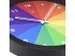 Horloge murale 36cm - Silencieux - Noir/Multicolore - Plastique - nXt