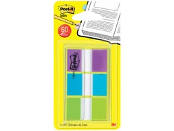 Indextabs Post-it 680 24mmx43.2mm helder assorti 60 tabs