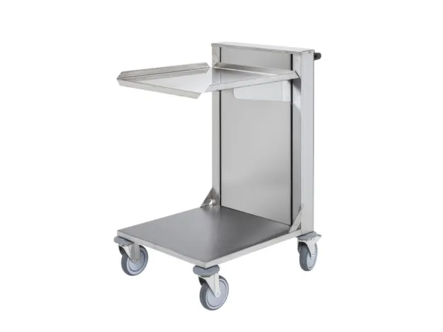 kopwandwagen,draagverm. 150kg,laadvl. LxB 510x510mm,RVSplaat,RVS