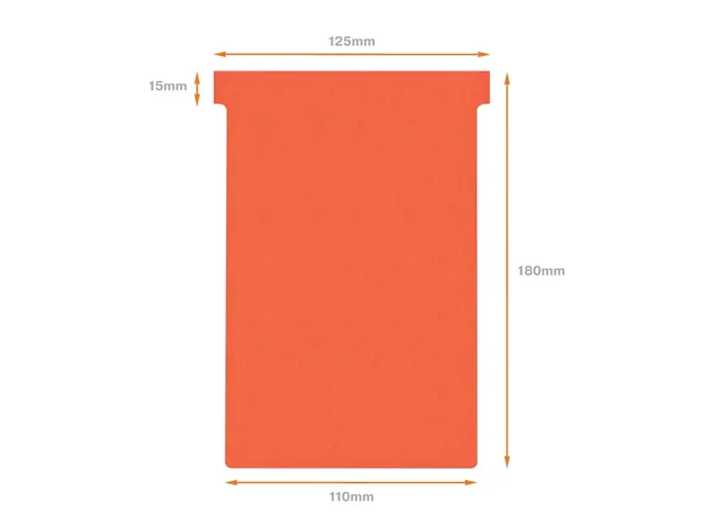 Planbord T-kaart Nobo nr 4 112mm rood