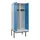 locker met bank,voor scheiding van kleding,HxBxD 2120x800x815mm,2vak
