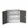 wandkast 1000x1050x350mm 2xStalen bodem sokkel Ral 7035 front Ral 7016