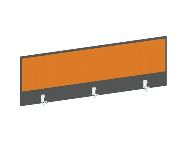 baliepaneel bureau aanbouw achter MS-donkergrijs BN3005-geel 1400mm