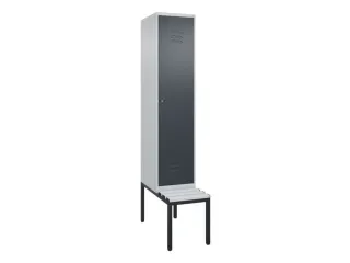 locker met bank,HxBxD 2120x400x815mm,1vak,vak B 400mm,cil.-slot - 1