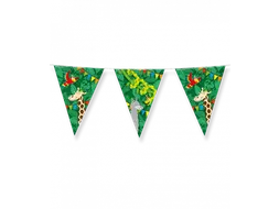 Vlaggenlijn 10 meter Party Flags foil Jungle cartoon